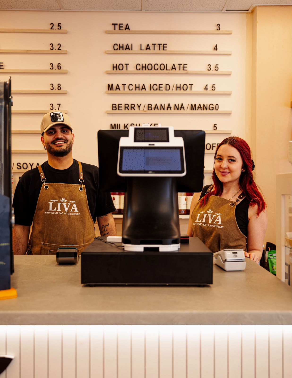 The Liva Café team behind the counter in Bournemouth